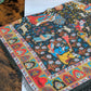 Drake's Mughal Garden Print Wool-Silk Scarf Olive - image 1