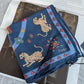 Drake's mughal leopards graphic pattern wool silk blend bandana product image