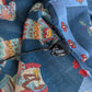 Drake's mughal leopards graphic pattern wool silk blend bandana detail view 3