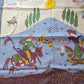 Drake's mughal tribe graphic pattern wool silk blend bandana detail view 2
