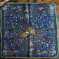 Drake's Navy Birds of Paradise Print Wool-Silk Pocket Square - image 2