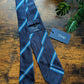 Drake's Navy, Blue and White Repp Silk Tie - image 3