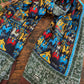 Drake's Navy Elephant Village Print Wool-Silk Scarf - image 1