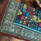 Drake's Navy Elephant Village Print Wool-Silk Scarf - image 3