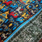 Drake's Navy Elephant Village Print Wool-Silk Scarf - image 4