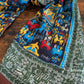 Drake's Navy Elephant Village Print Wool-Silk Scarf - image 6