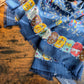 Drake's Navy Elephants and Flowers Print Wool-Silk Scarf - image 6