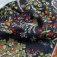 Drake's Navy Forest Animals Flower Border Wool-Silk Scarf - image 2