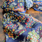 Drake's Navy Forest Animals Flower Border Wool-Silk Scarf - image 4