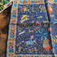 Drake's Navy Mughal Print Wool-Silk Pocket Square - image 2