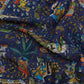 Drake's Navy Mughal Print Wool-Silk Pocket Square - image 6
