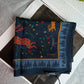 Drake's navy mythical animals print wool silk bandana product image