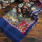 Drake's Navy Mythical Animals Print Wool Silk Scarf - image 3