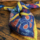 Drake's Navy Palm Print Wool-Silk Bandana - image 1