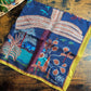 Drake's Navy Palm Print Wool-Silk Bandana - image 3