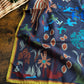 Drake's Navy Palm Print Wool-Silk Bandana - image 4