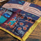 Drake's Navy Palm Print Wool-Silk Bandana - image 7