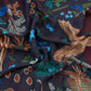Drake's Navy Palm Print Wool-Silk Bandana - image 8