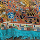 Drake's Orange Jumbo Tiger Print Wool-Silk Scarf - image 2