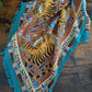 Drake's Orange Jumbo Tiger Print Wool-Silk Scarf - image 4
