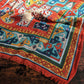 Drake's Orange Kilim Print Wool-Silk Long Scarf - image 2