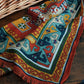 Drake's Orange Kilim Print Wool-Silk Long Scarf - image 3