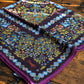 Drake's Purple Mythical Forest Print Wool-Silk Bandana - image 2