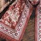 Drake's Red Mughal Elephants Print Wool-Silk Scarf - image 5