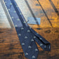 Drake's vespa motif handmade silk tie navy green product image