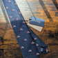 Drake's vespa motif handmade silk tie navy red product image