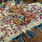 Drake's Yellow Tiger Motif Print Wool-Silk Bandana - image 2
