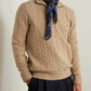 Drake's Navy Mythical Animals Print Wool-Silk Bandana