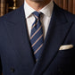 Kingsman Striped Silk And Cotton-blend Tie