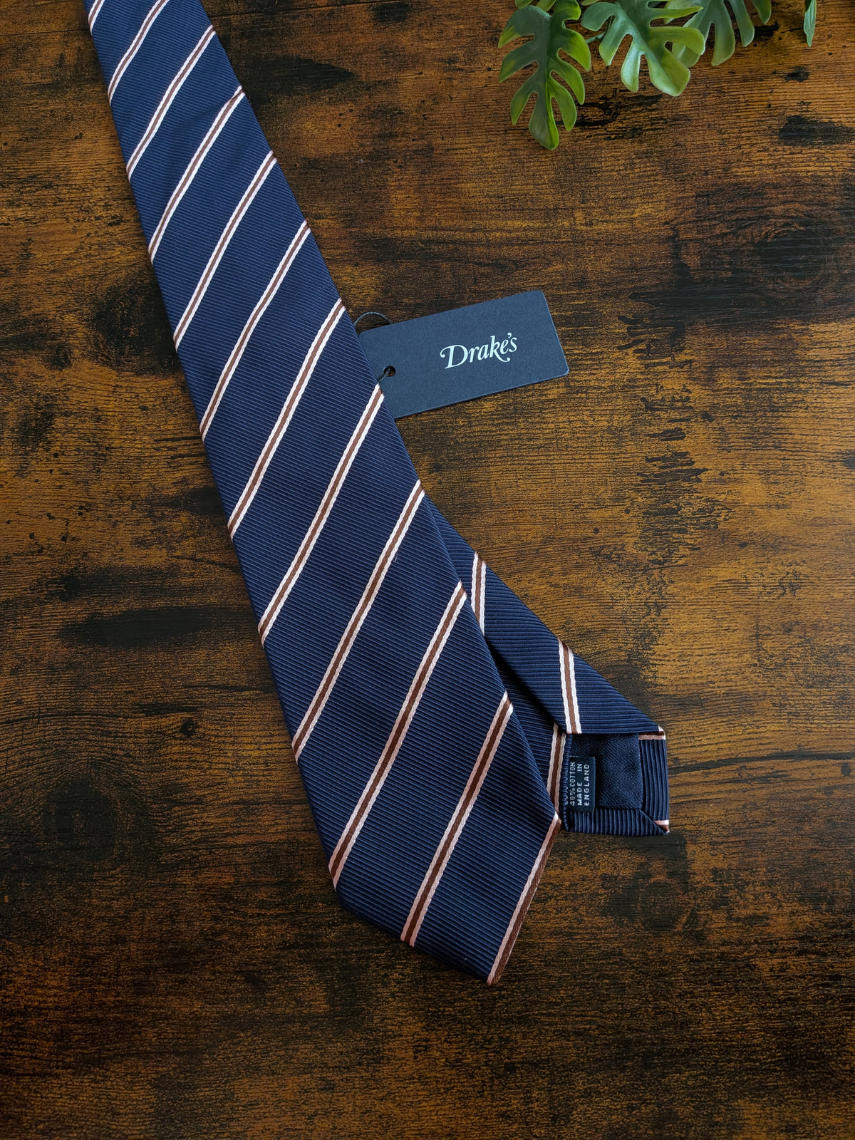 Kingsman Striped Silk And Cotton-blend Tie
