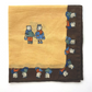 Drakes Linen/Cotton Teddy Bear Print Pocket Square Limited Edition